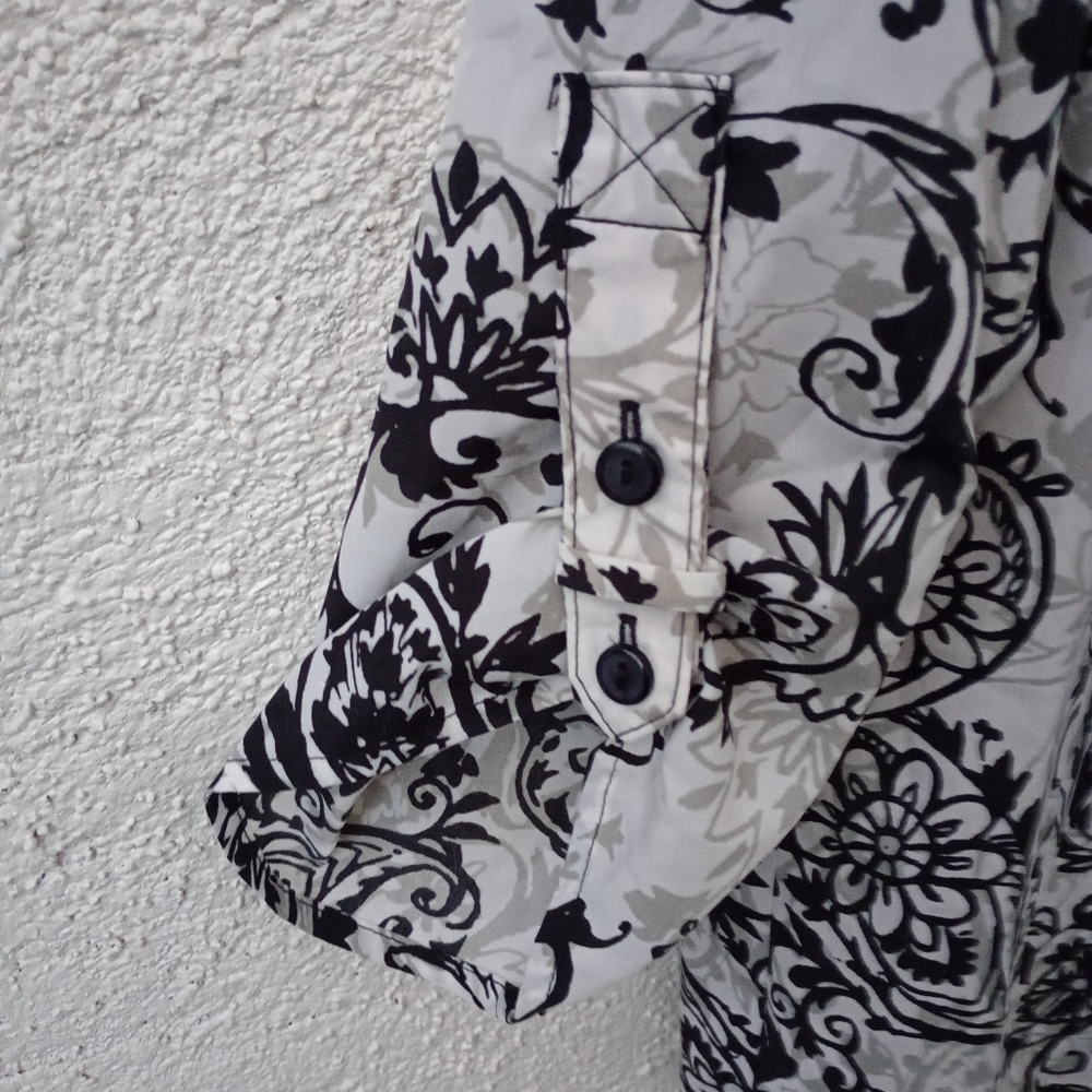 Notations Button Down Top Long Sleeve Fall Casual… - image 6